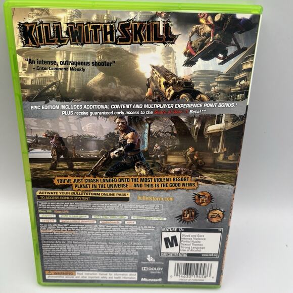 Bulletstorm -- Epic Edition (Xbox 360, 2011) CIB - Picture 5 of 9